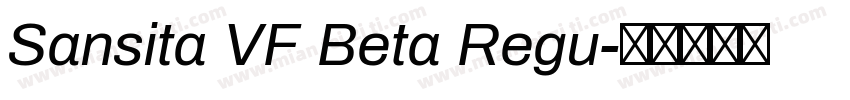 Sansita VF Beta Regu字体转换